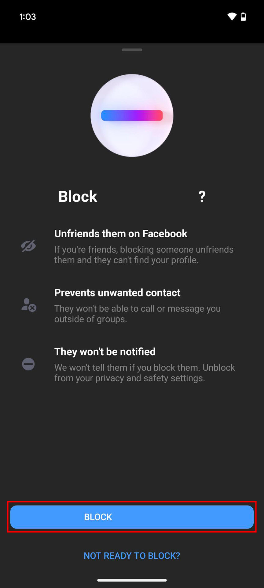 How to block a contact on Messenger for Android (3)