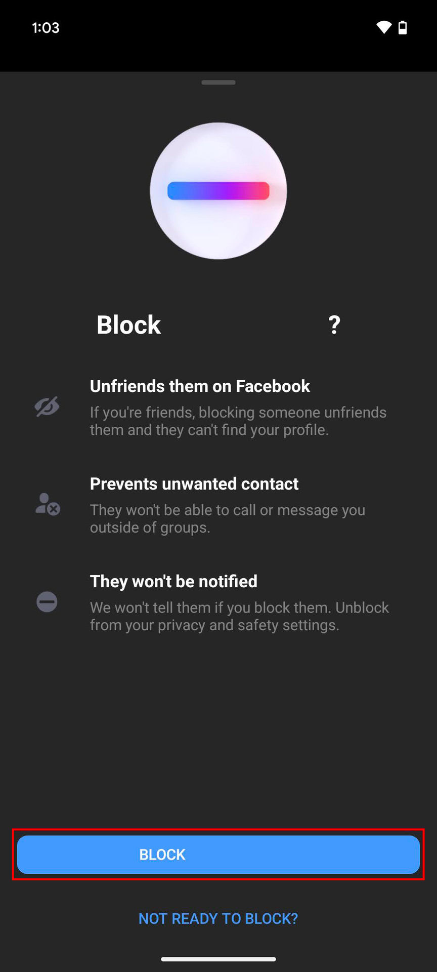 How to block a contact on Messenger for Android (3)
