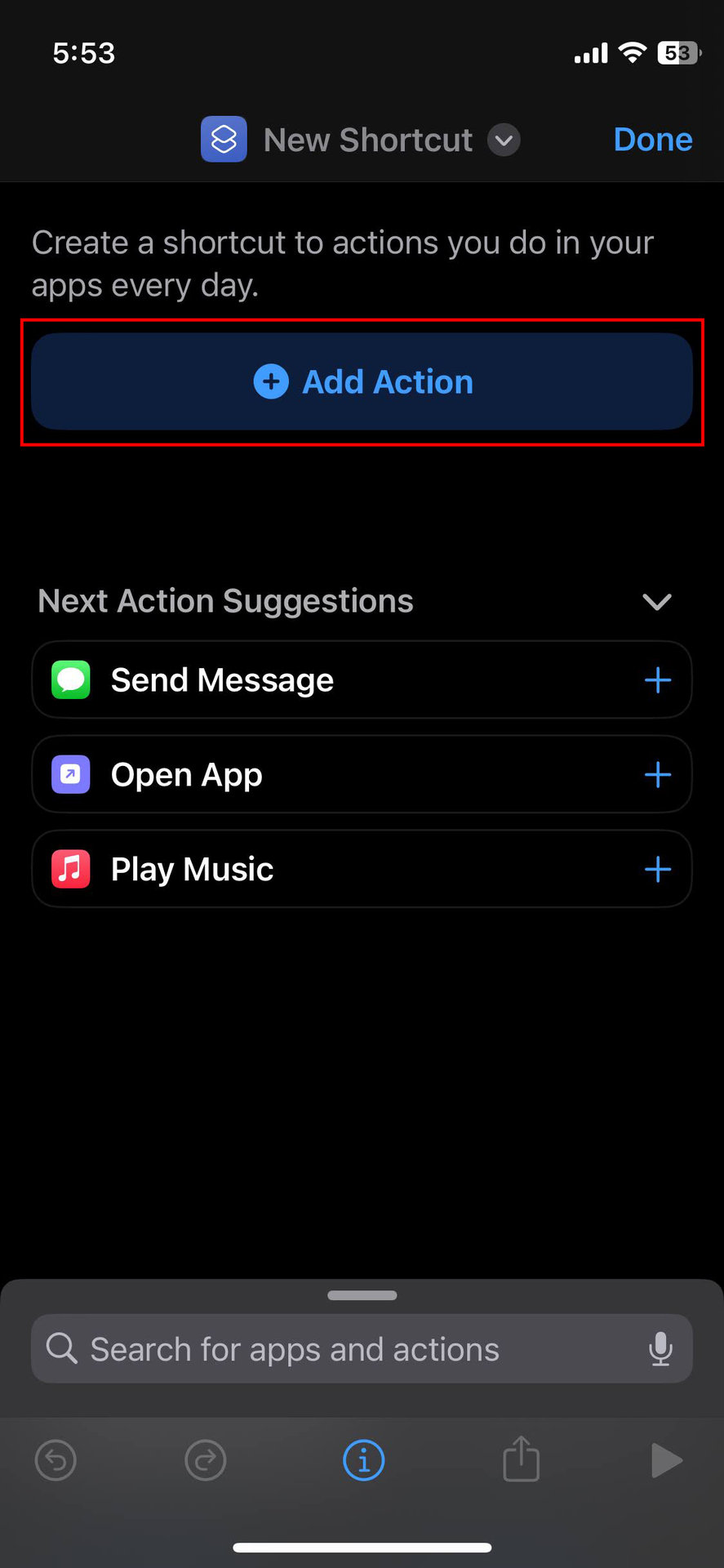 How to create a screenshot Shortcut on iOS 17 (2)