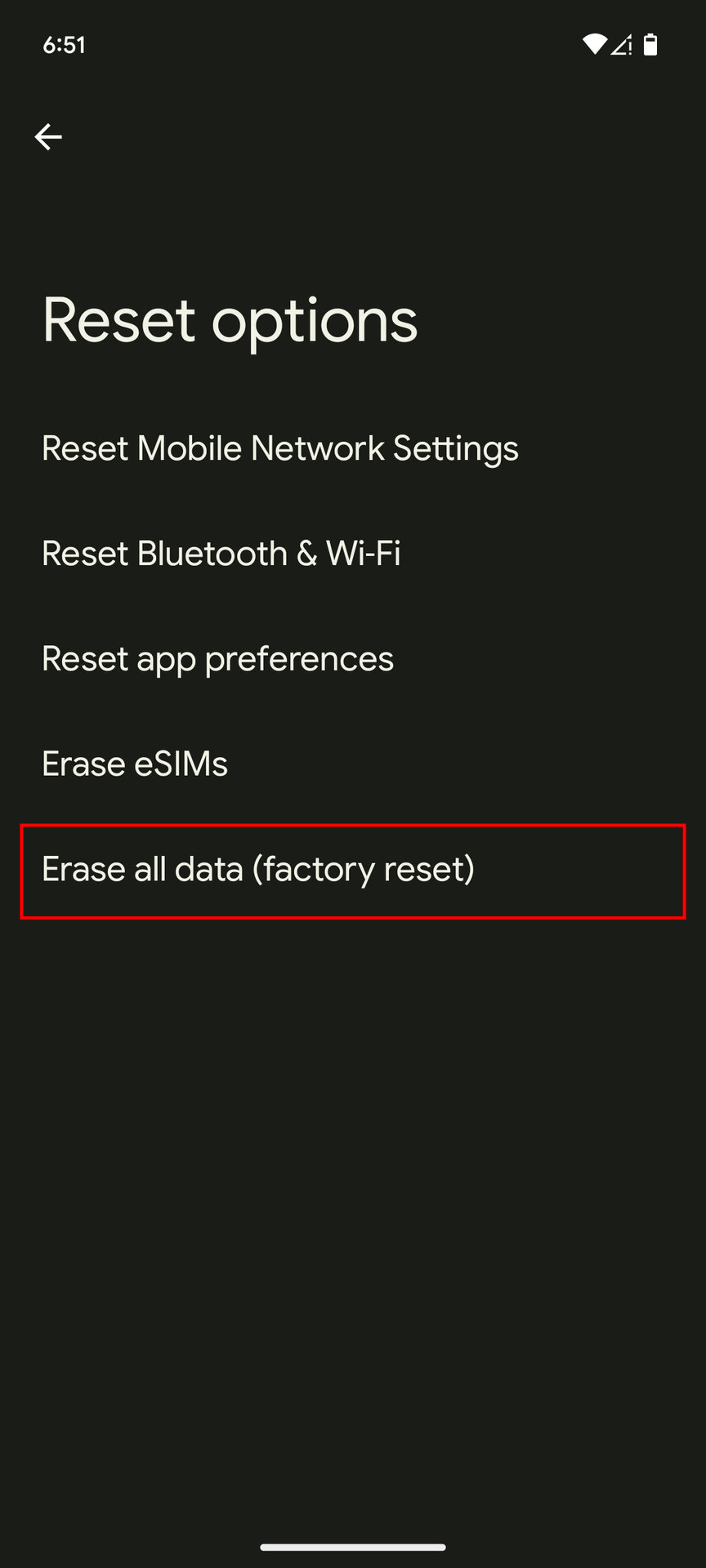 How to factory reset your Android 14 phone (3)
