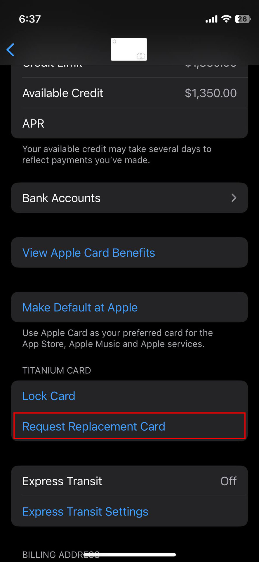 How to request an Apple Titanium Card (4)
