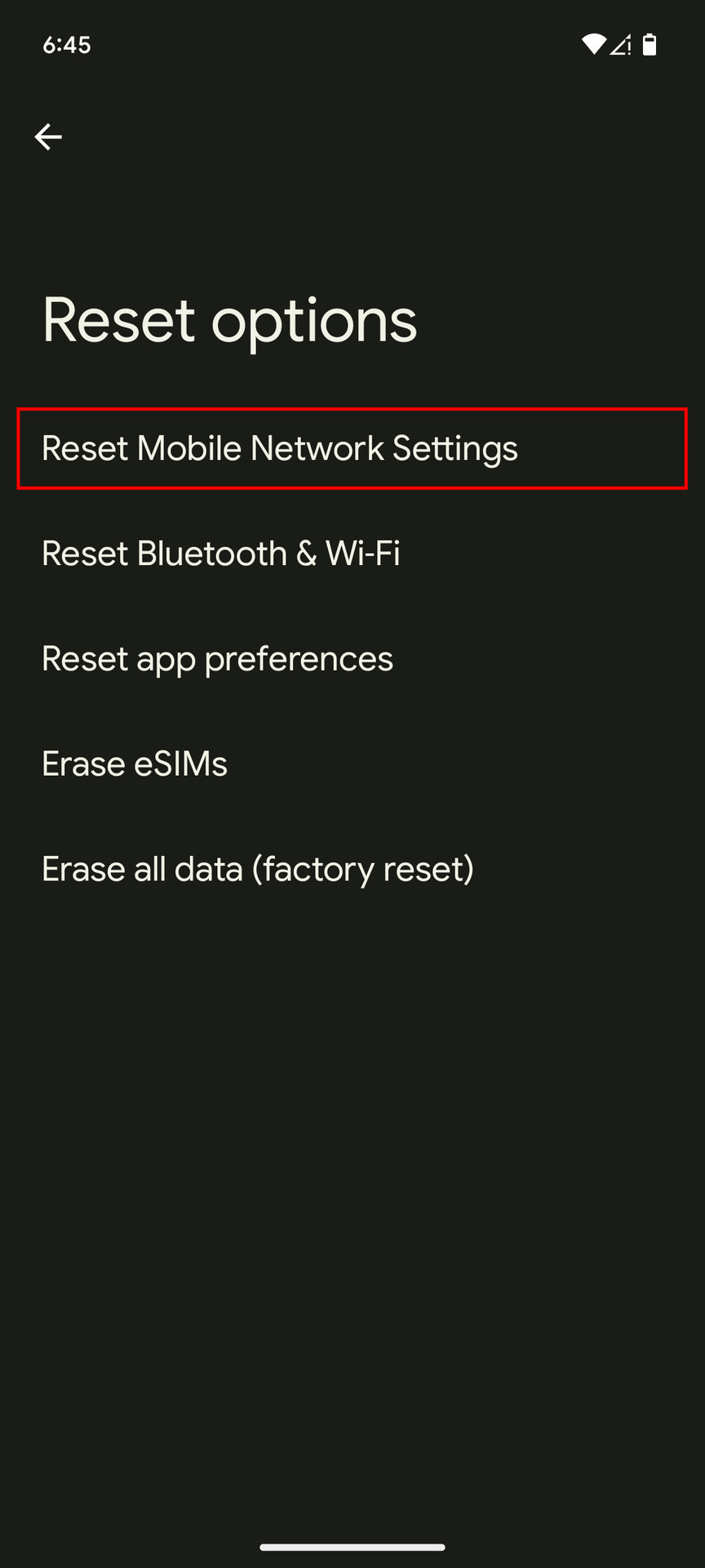 How to reset Network Settings on Android 14 (3)