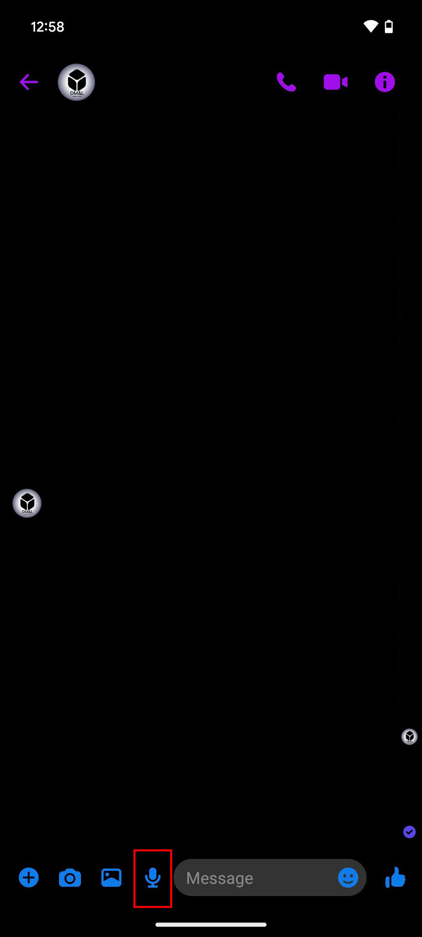 How to send audio messages on Messenger for Android (1)