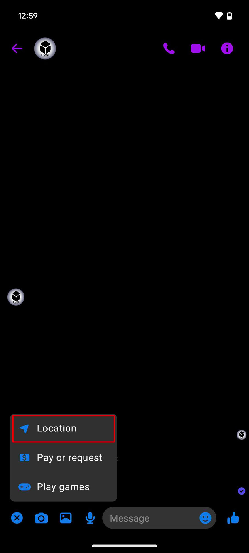 How to send your location on Messenger for Android (2)