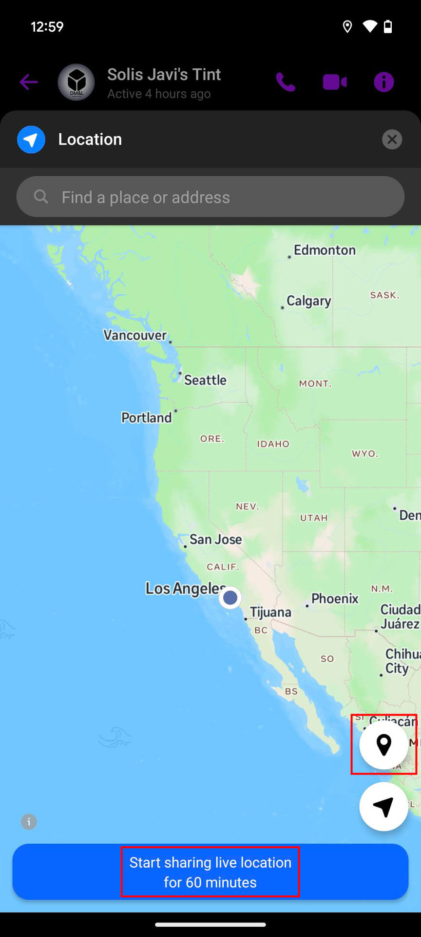 How to send your location on Messenger for Android (3)