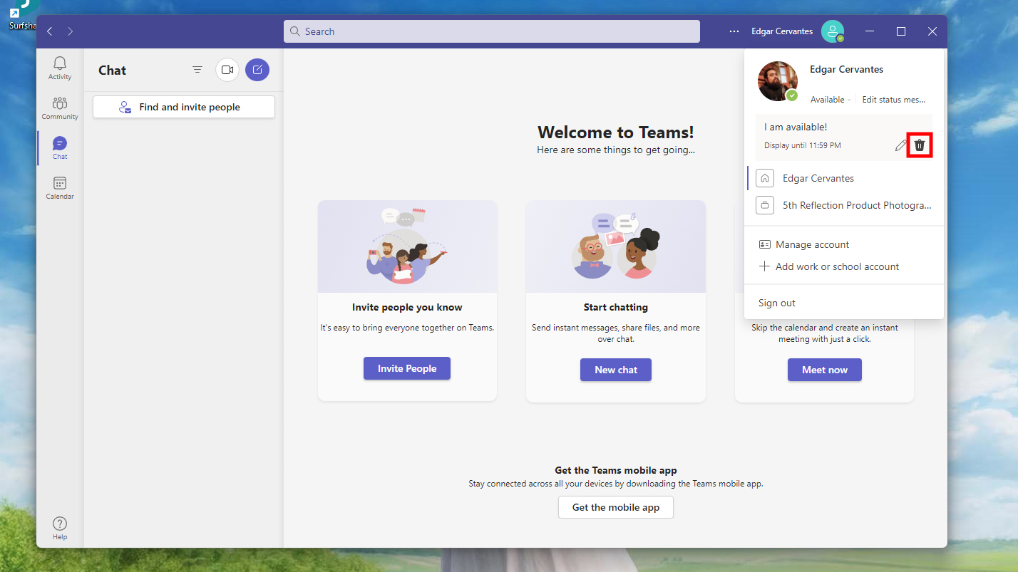 How to set a status messagbe on Microsoft Teams February 2024 (3)