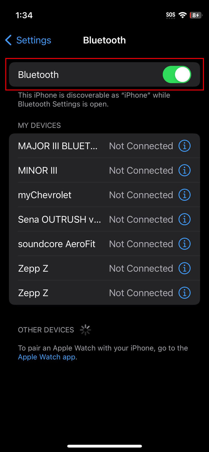 How to turn off Bluetooth on iPhone (2)