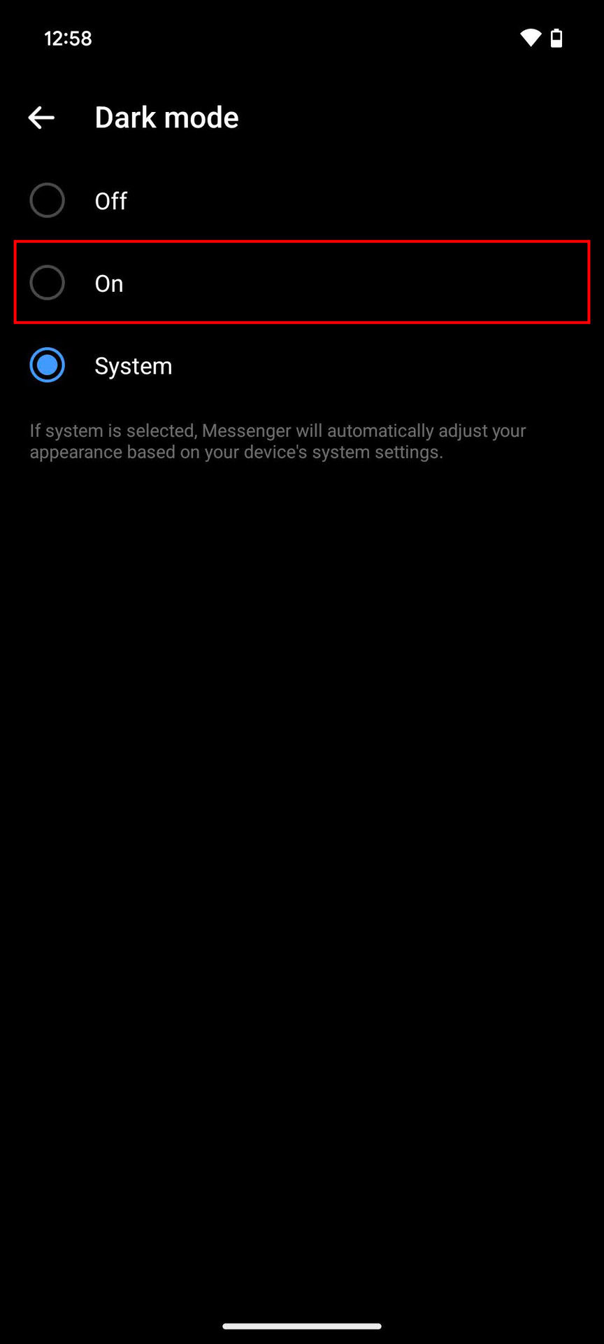 How to turn on Dark Mode on Messenger for Android (4)