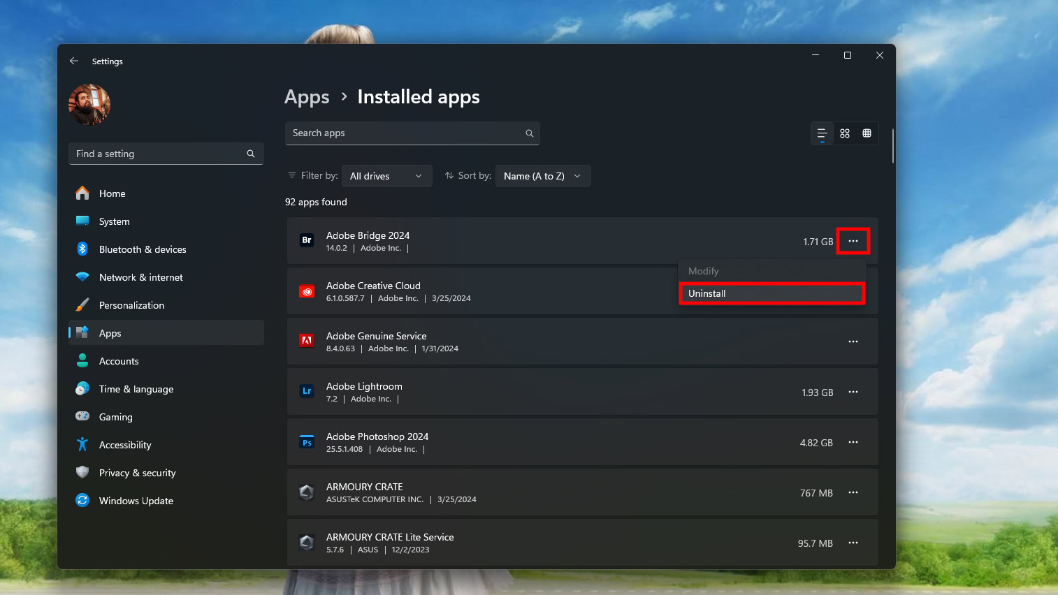 How to uninstall apps on Windows 11 (2)