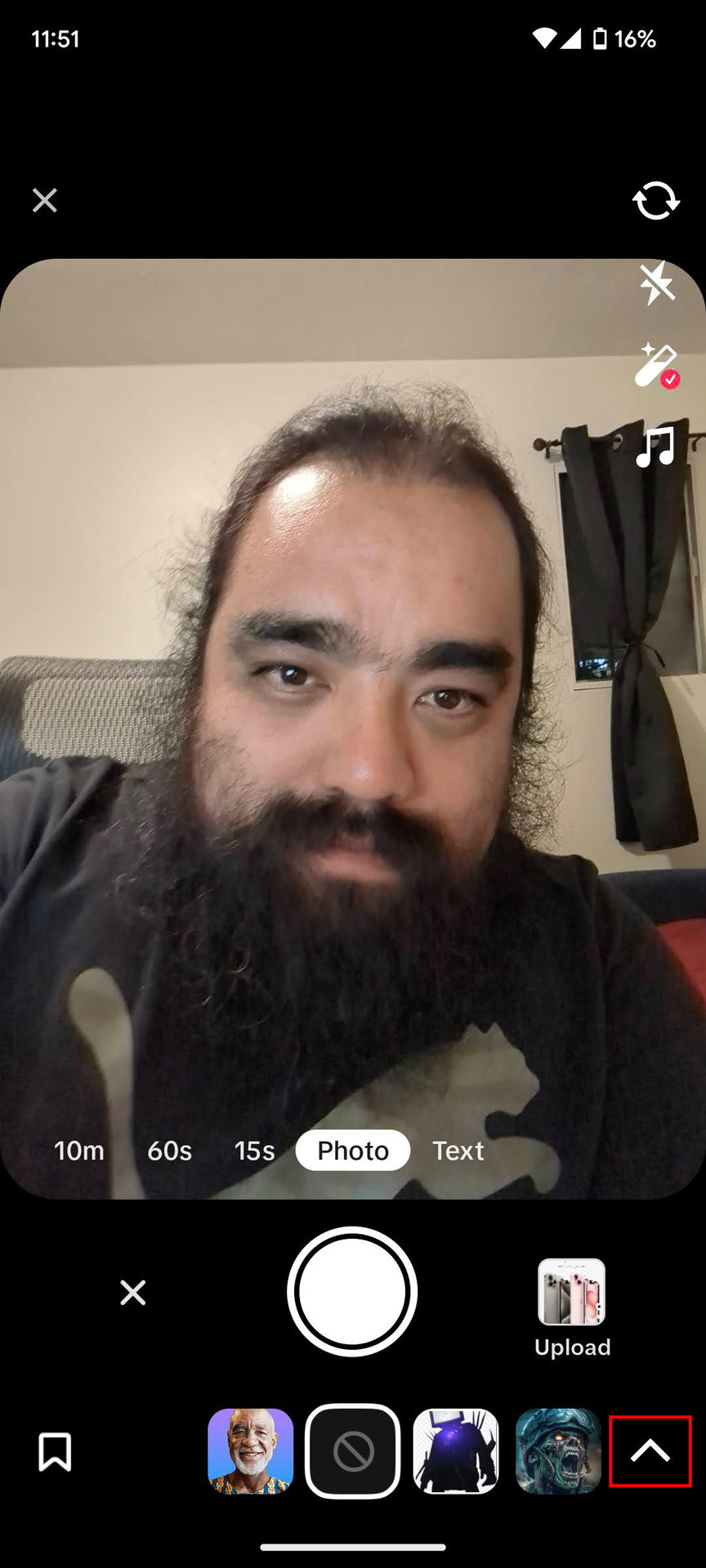 How to use the old age filter on TikTok (3)