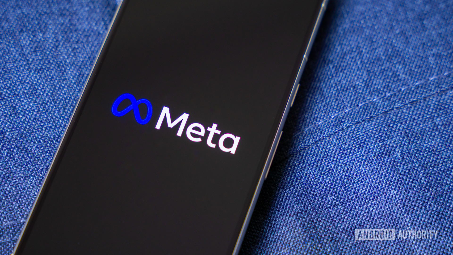 Meta logo on smartphone stock photo (4) Meta logo on smartphone stock photo (4)