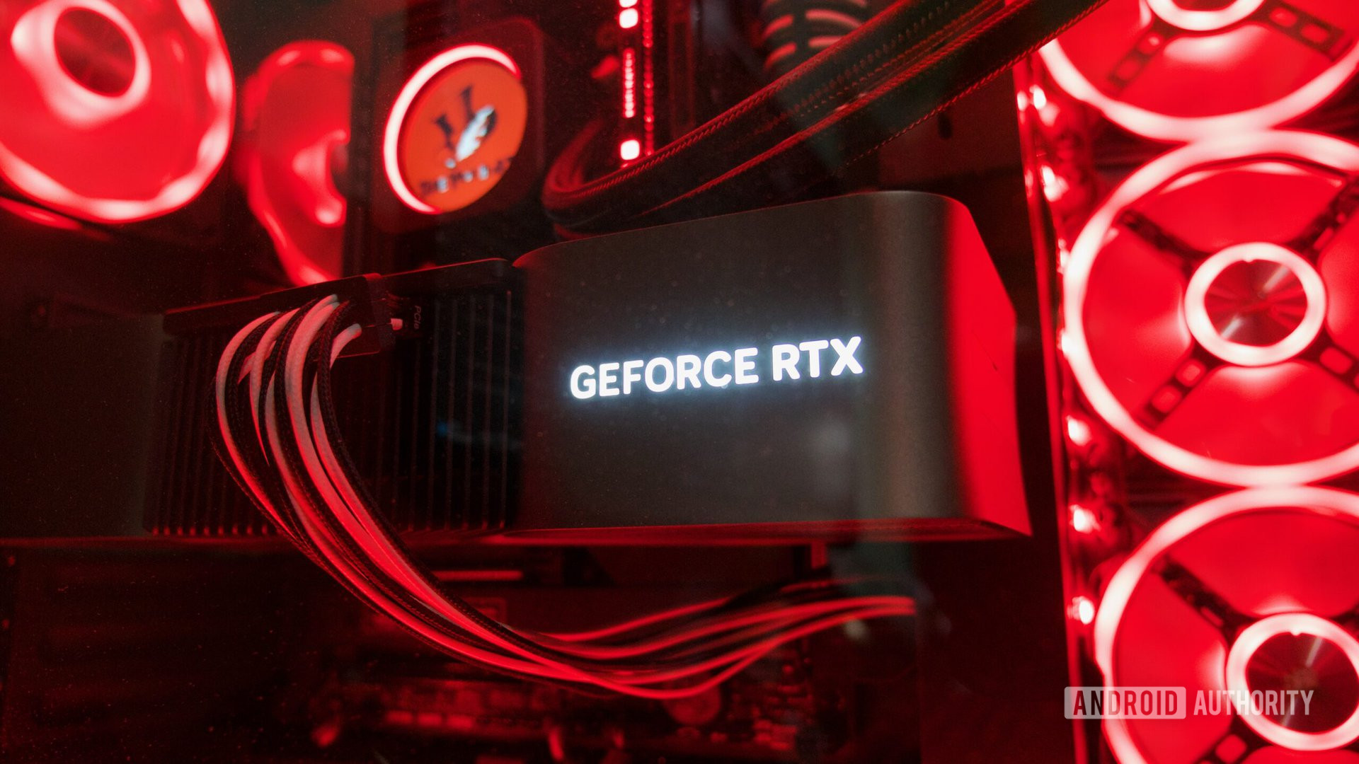 NVIDIA GeForce RTX logo on RTX 4090