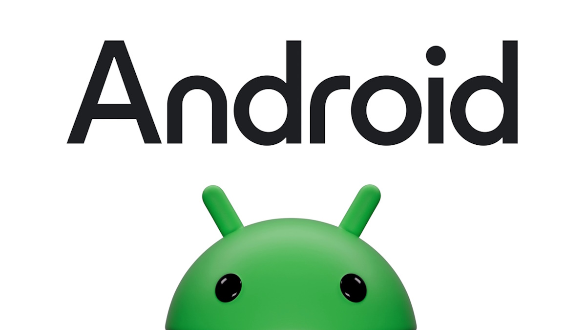 New Android bugdroid logo 3D and Android wordmark