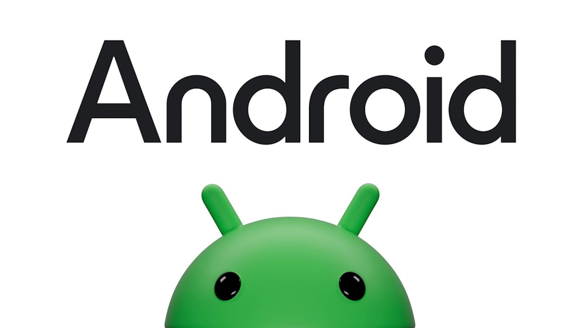 New Android bugdroid logo 3D and Android wordmark