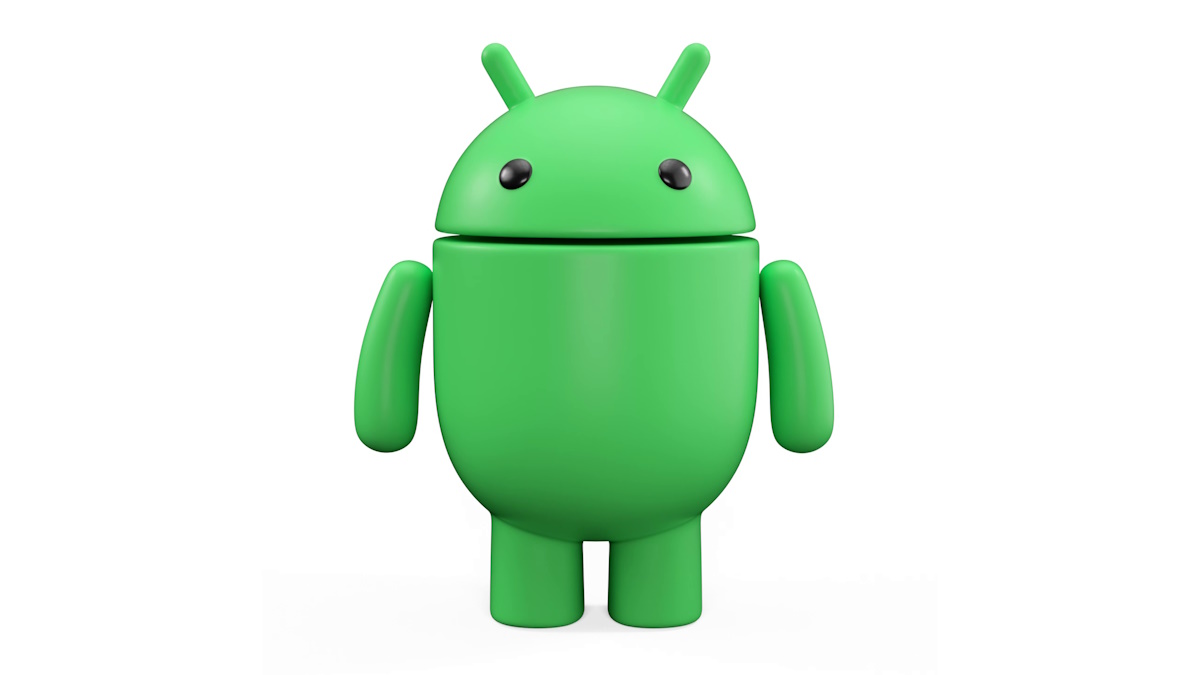 New Android bugdroid logo 3D