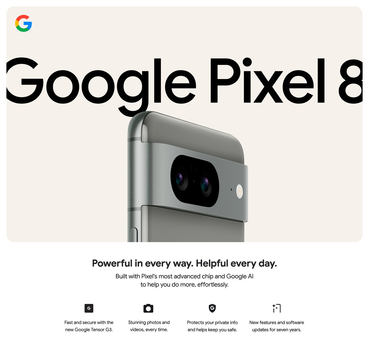 Pixel 8 google page Kamila Wojciechowska 1