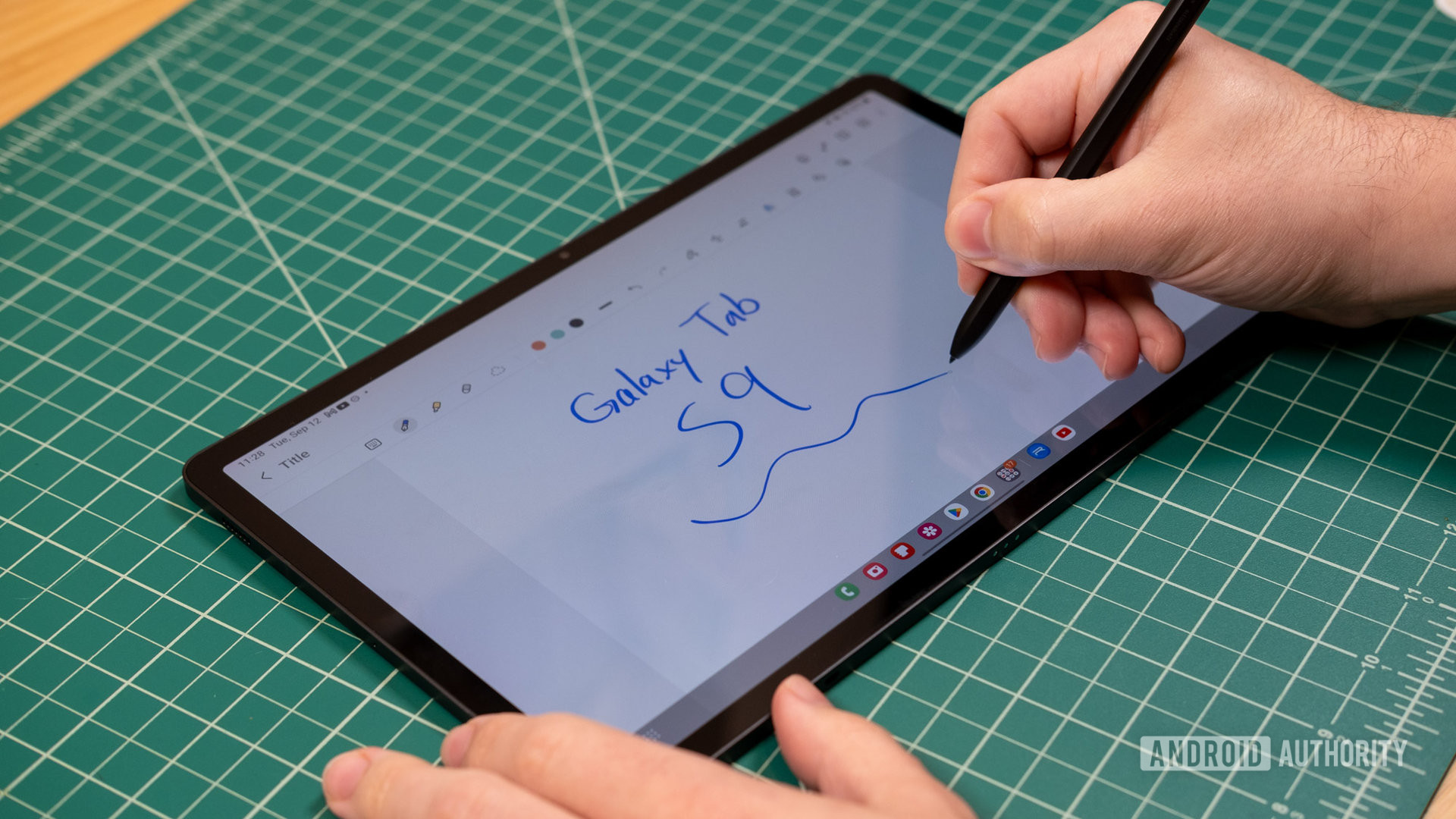 Samsung Galaxy Tab S9 and S Pen note taking
