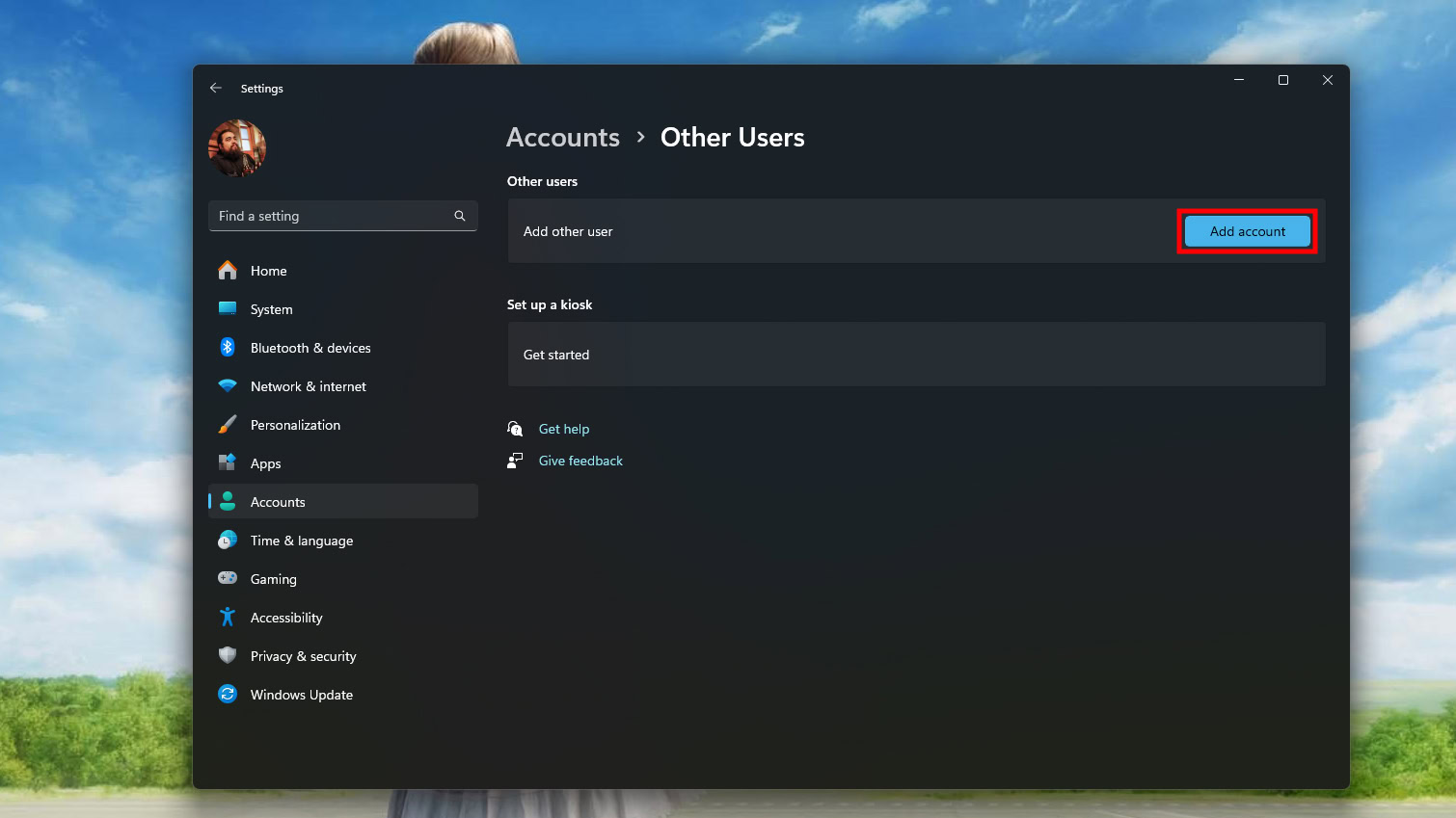 Sign into Windows11 with a local admin account (3)