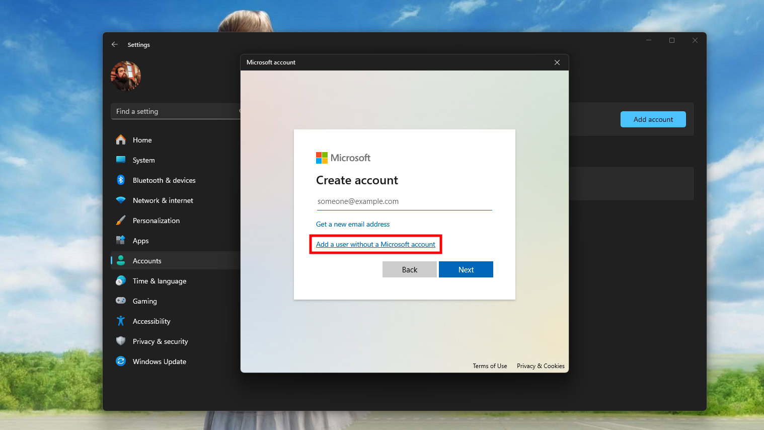 Sign into Windows11 with a local admin account (5)