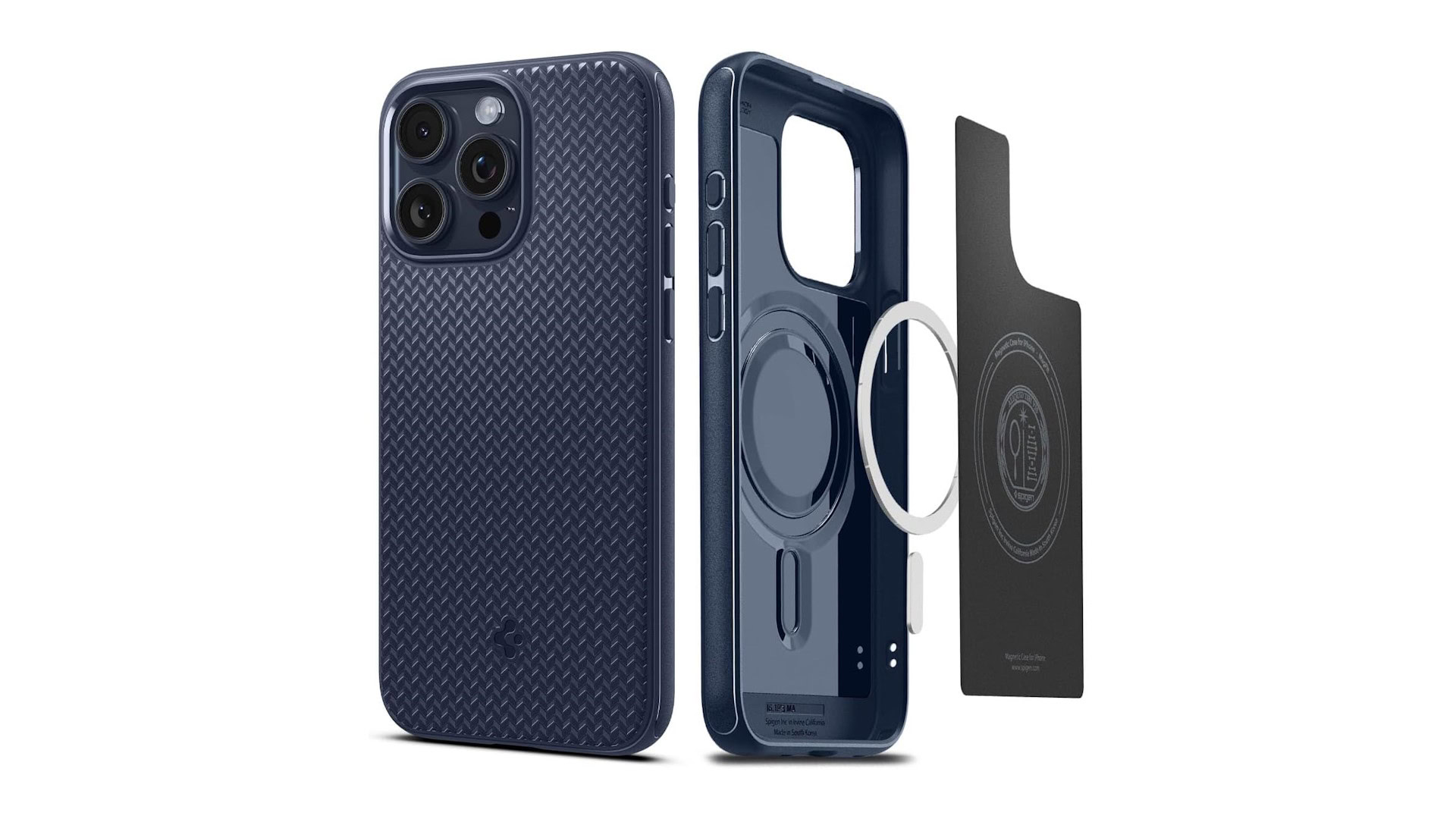 iPhone 15 Pro Case Spigen [ Ultra Hybrid ] (MagFit) - Black/Frosted