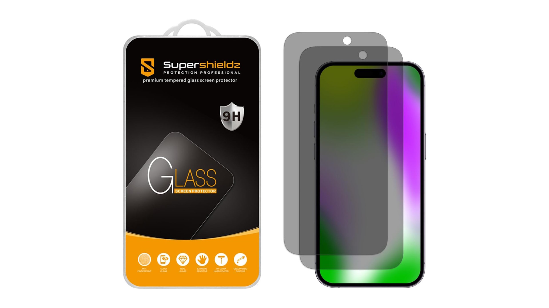 Supershields iPhone 15 privacy screen protector