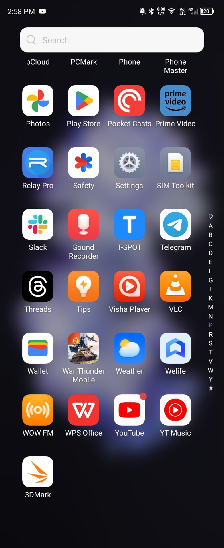 TECNO Phantom V Flip app drawer