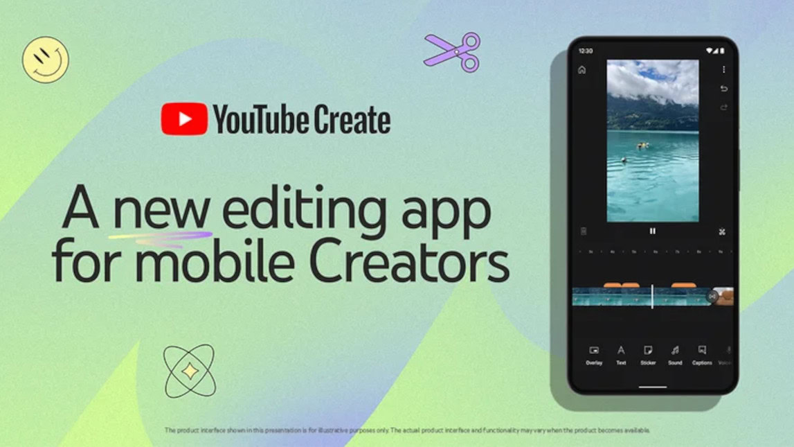 YouTube Create splash screen