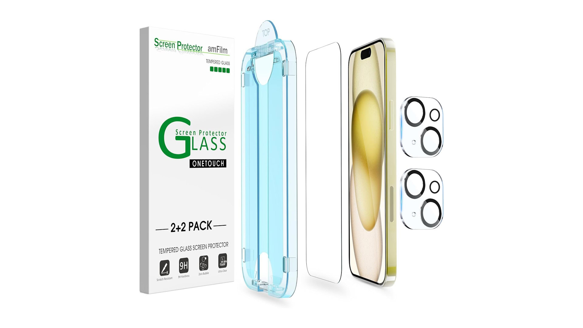 iPhone 15 Pro Screen Protector Snap Fit (2P) - Caseology.com