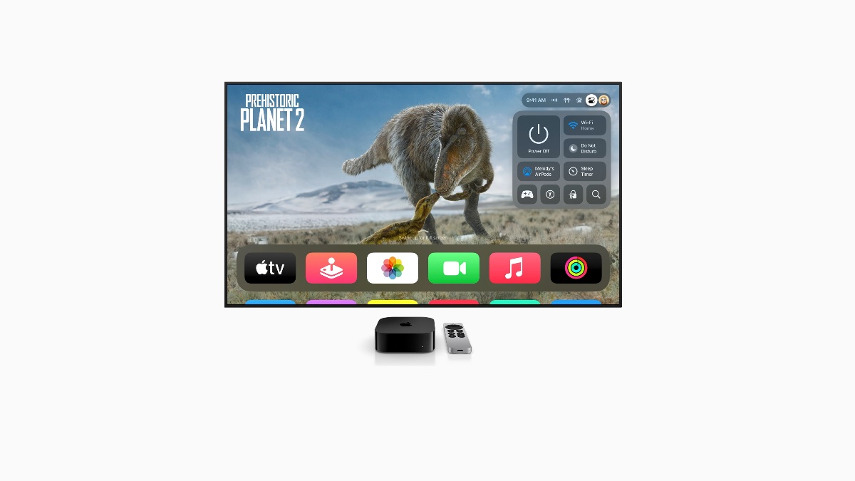 apple tv control panel