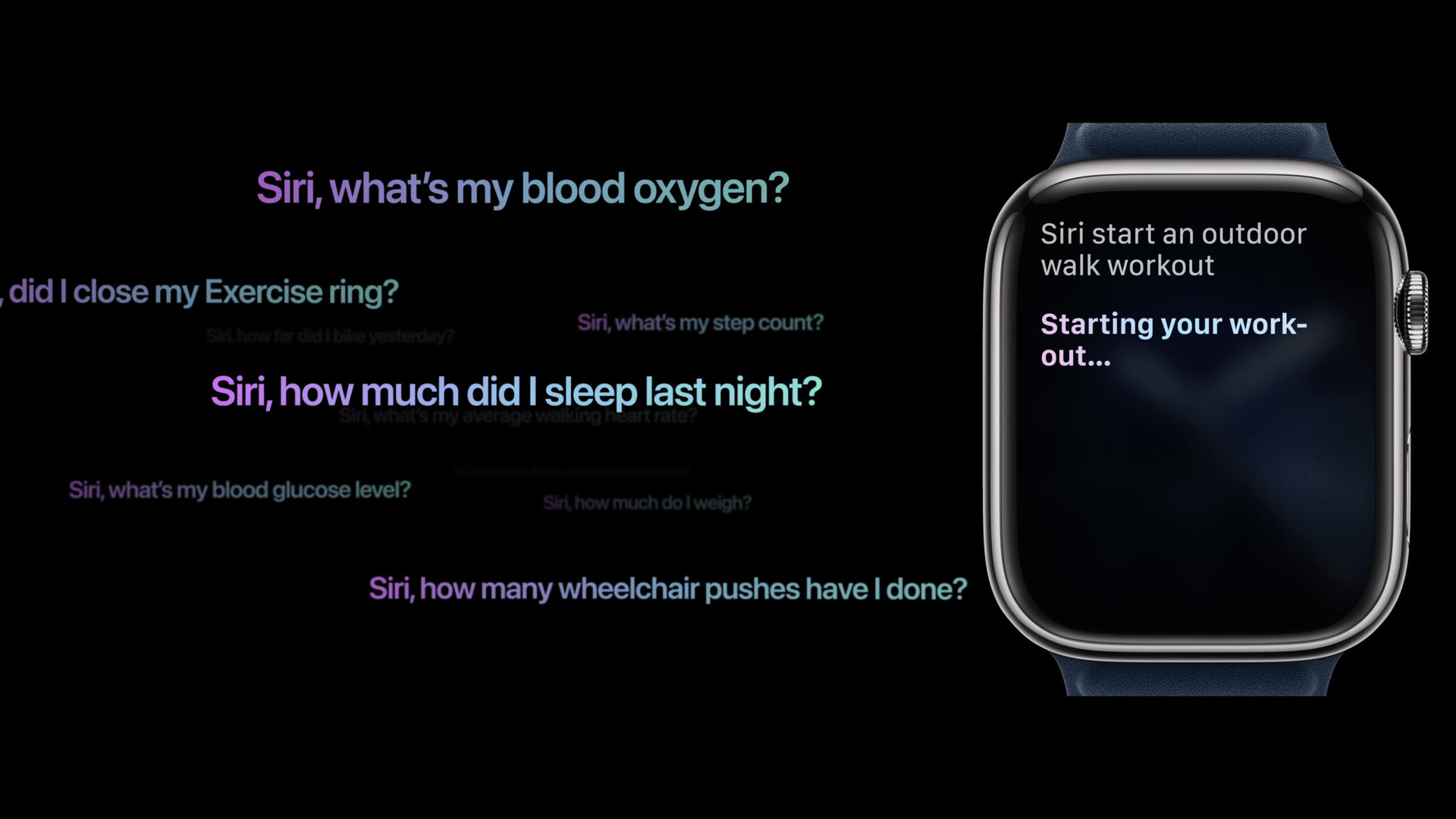 apple watch series 9 on device siri plus health