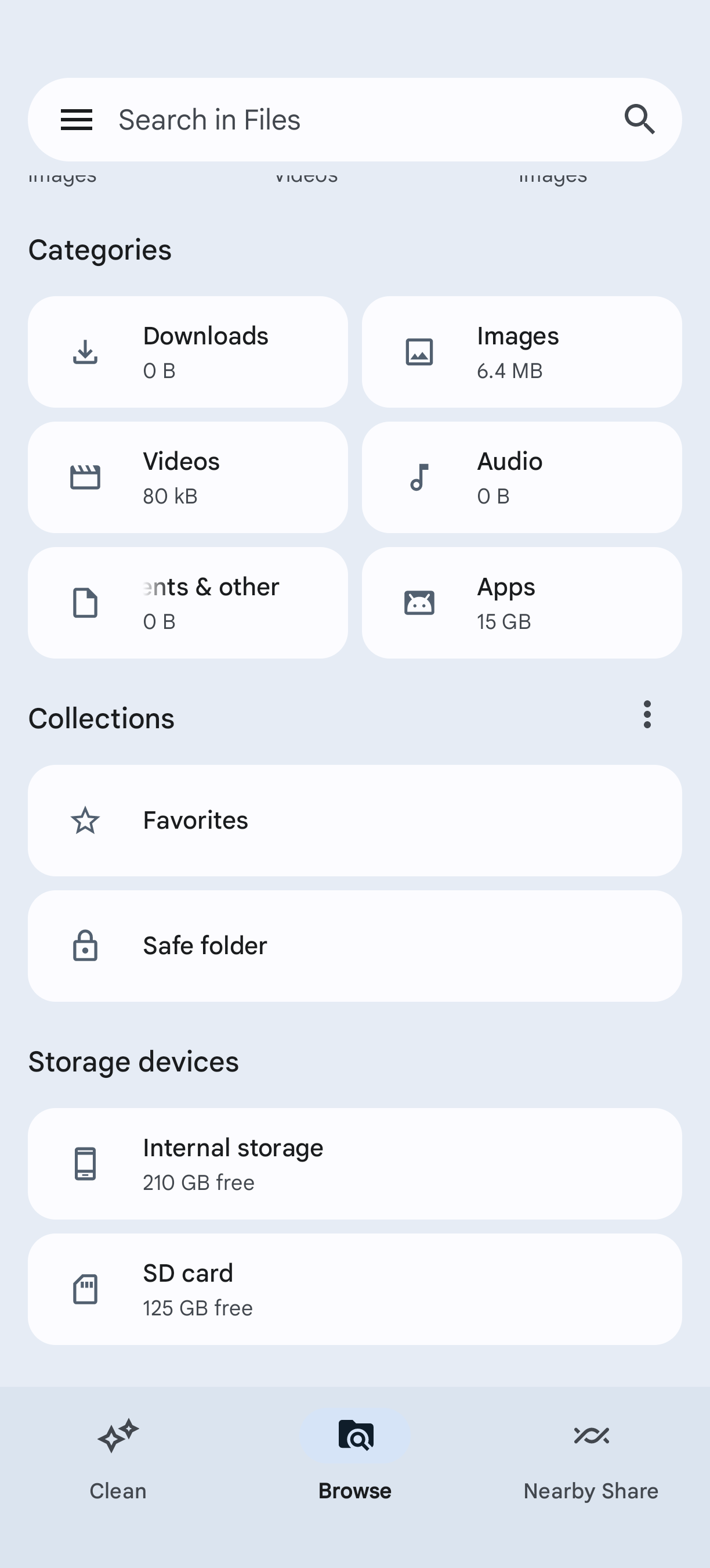 google files app storage sd card 1