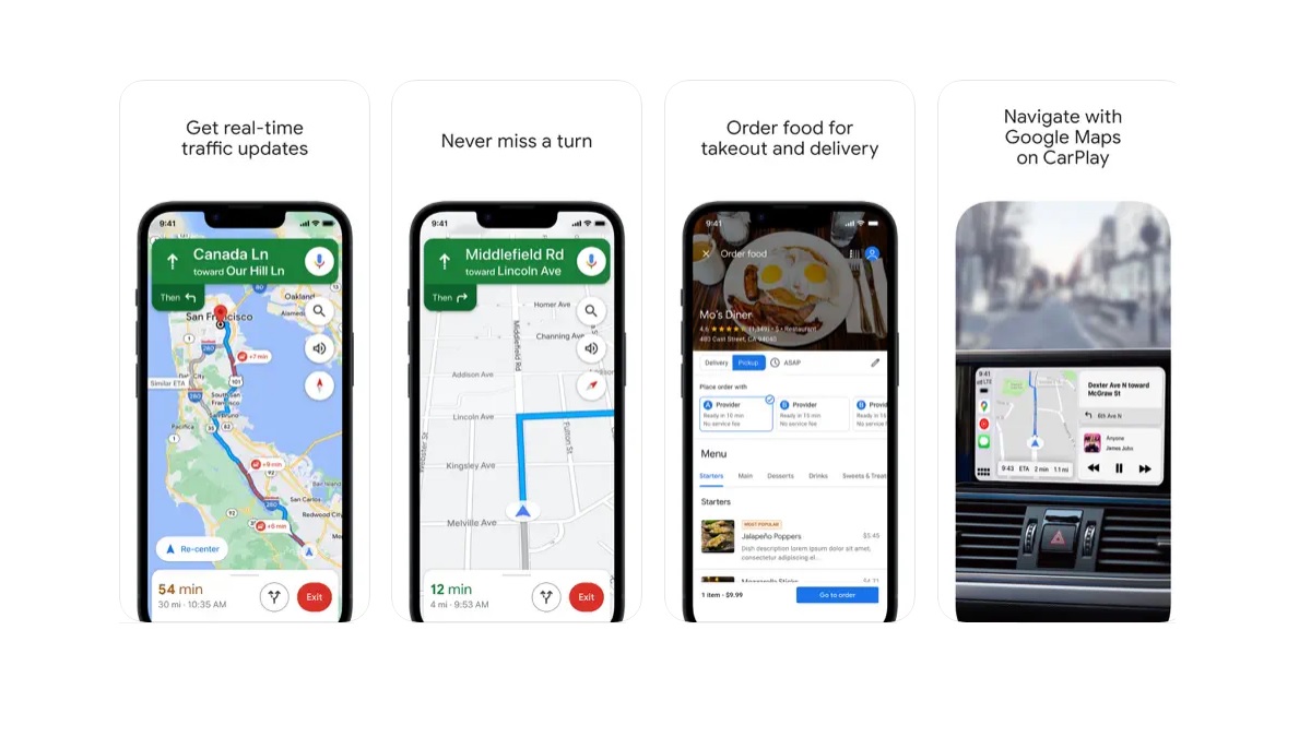 google maps app store