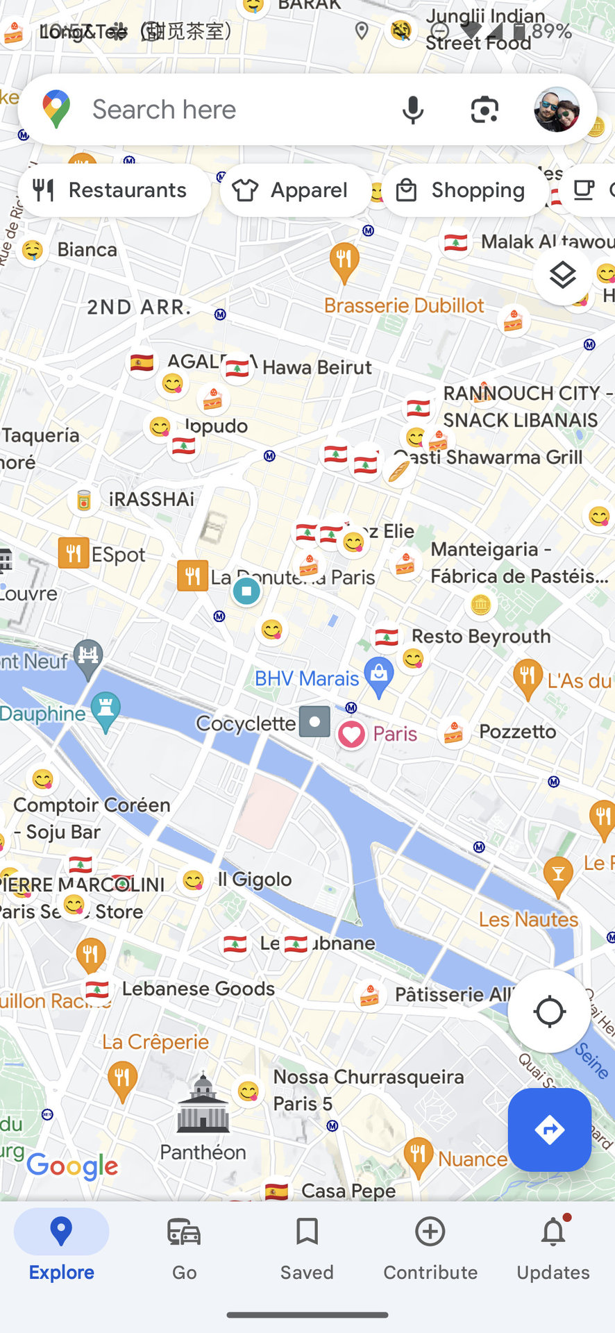 google maps lists emoji icons
