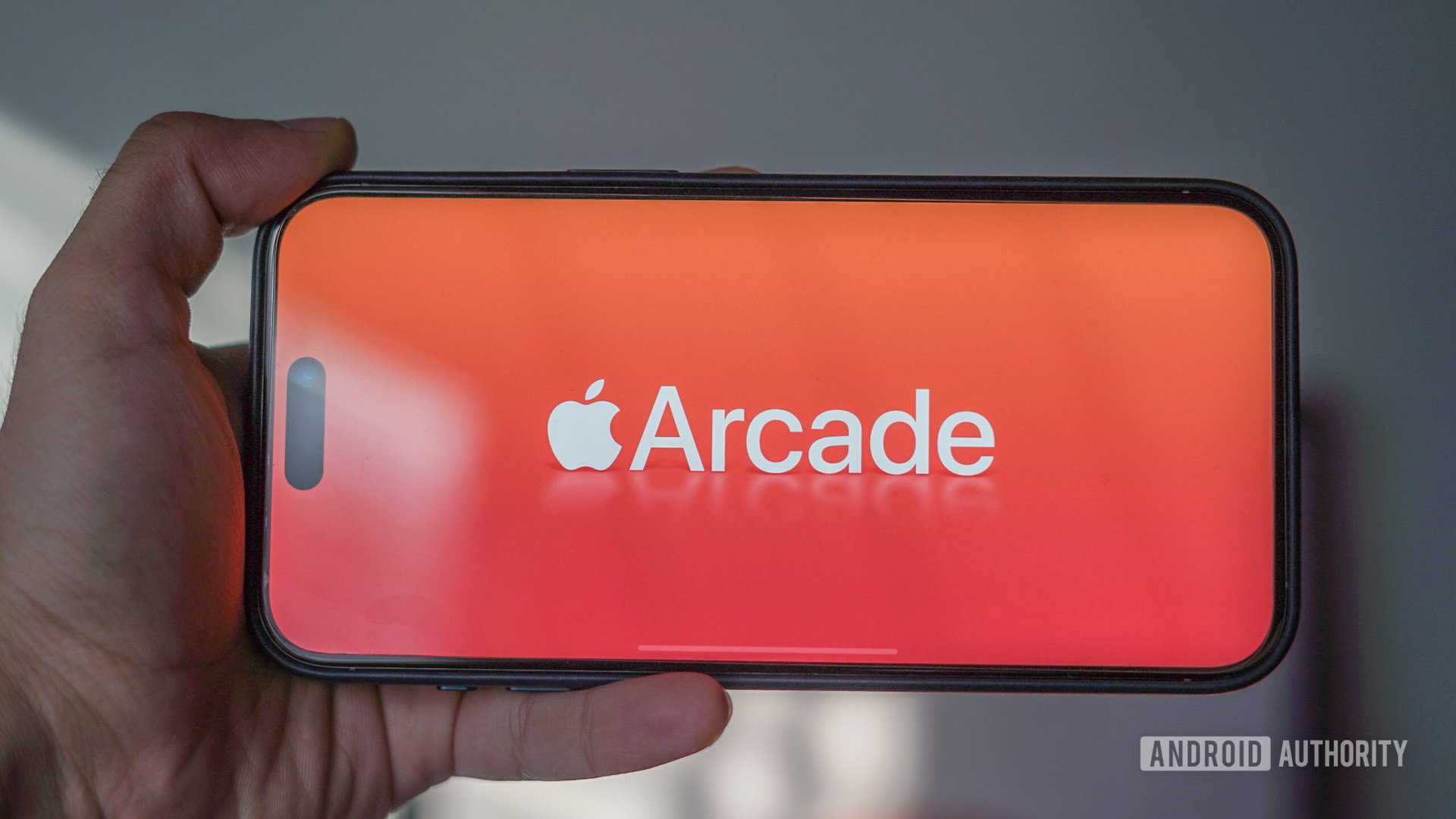 Apple Arcade logo on iPhone 15 Pro Max
