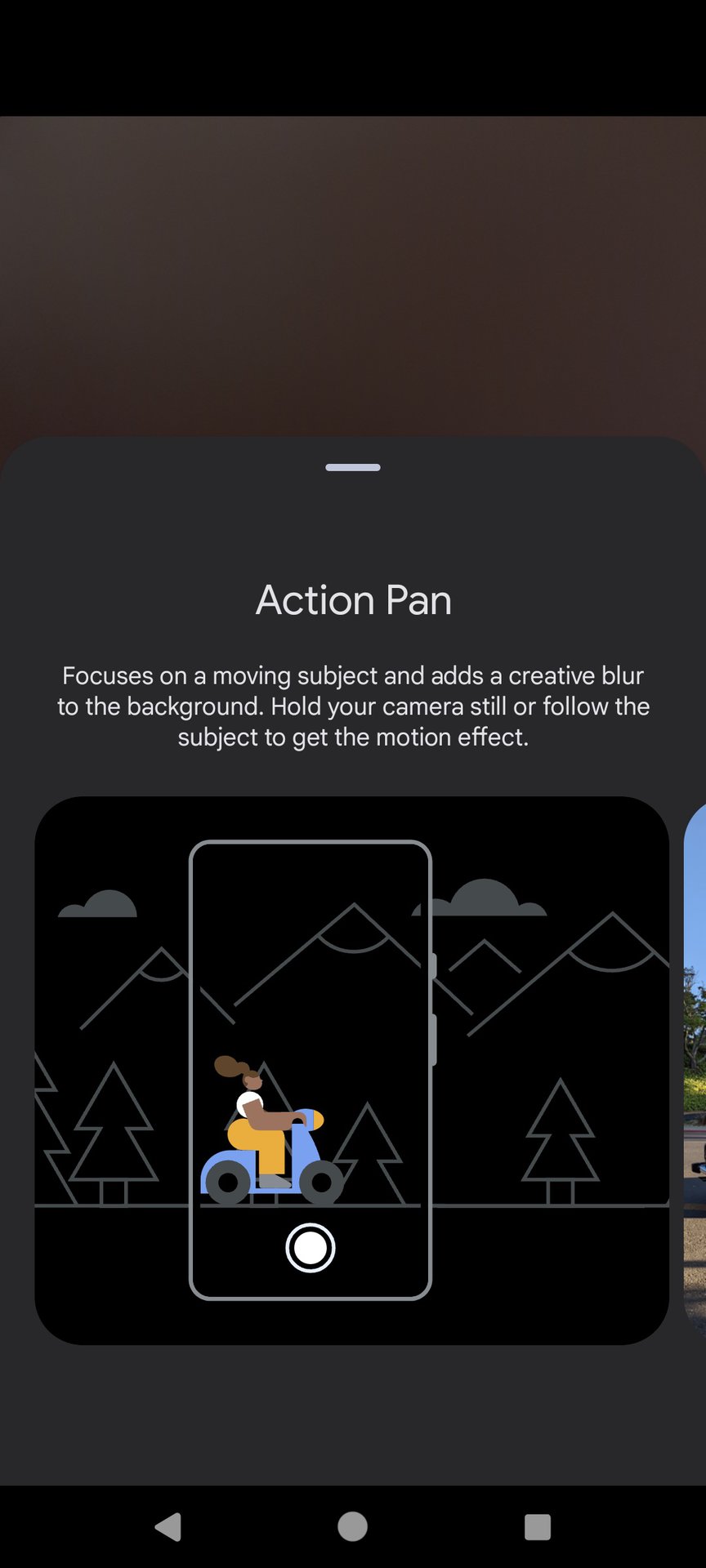 Google Camera Action Pan