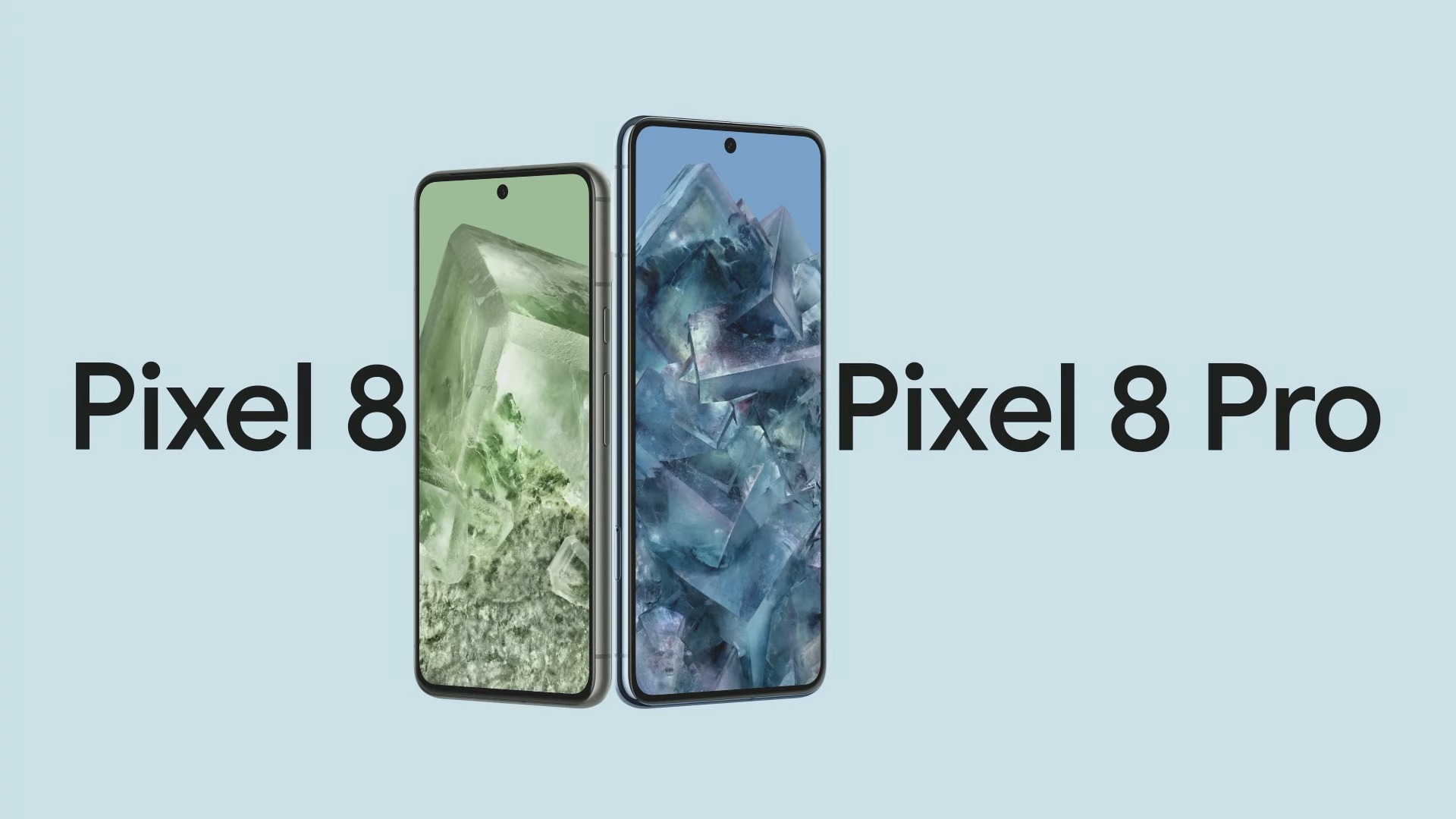 Google Pixel 8 and Pixel 8 Pro fronts
