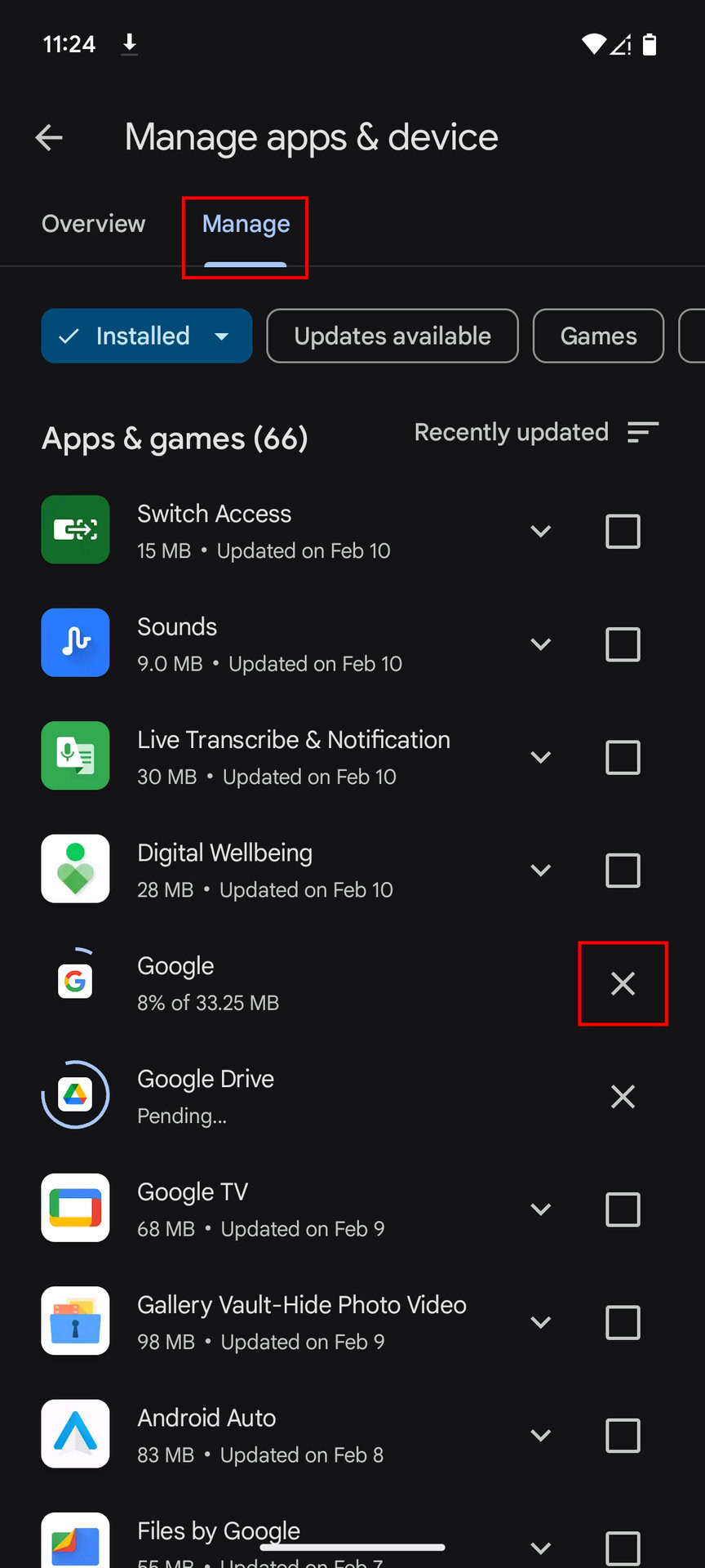 How to cacel Google Play Store updates (3)