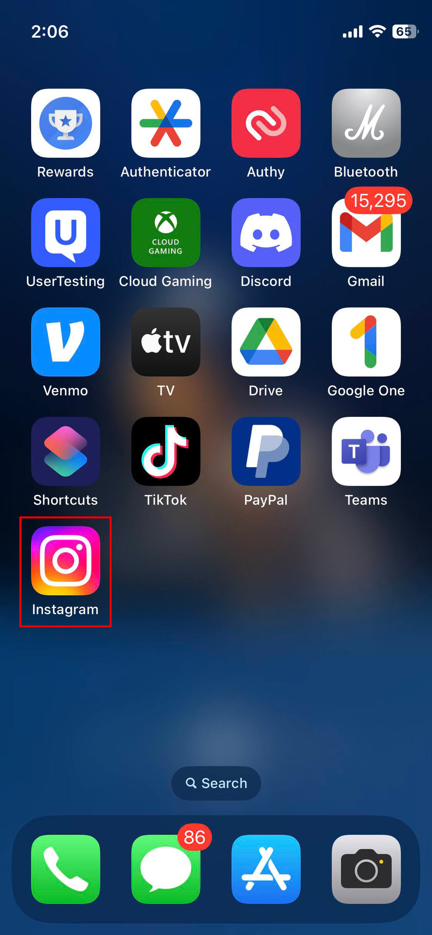 How to delete the Instagram app on iPhone (1)