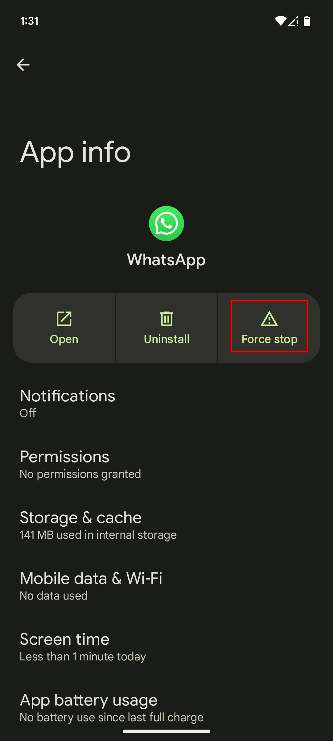 How to force close WhatsApp on Android (3)