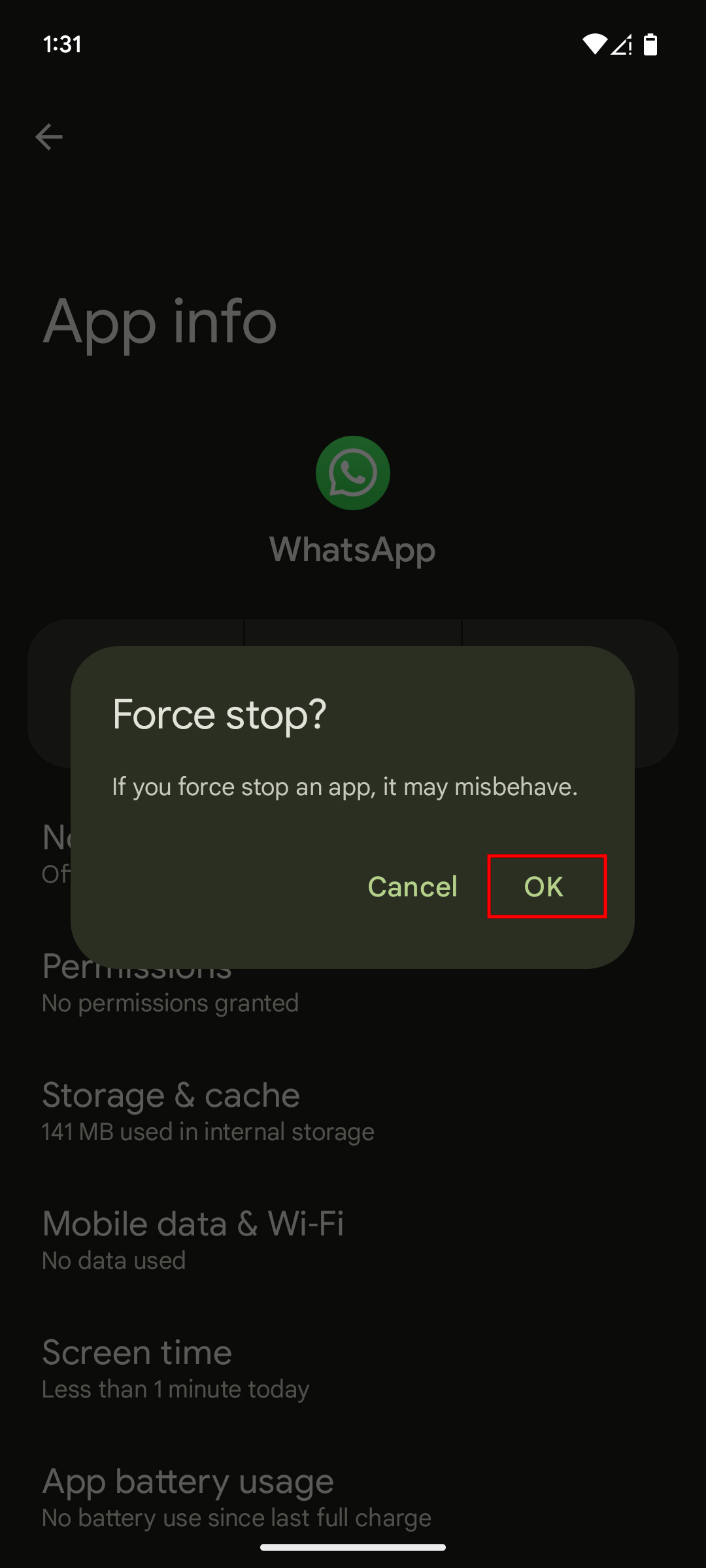 How to force close WhatsApp on Android (4)