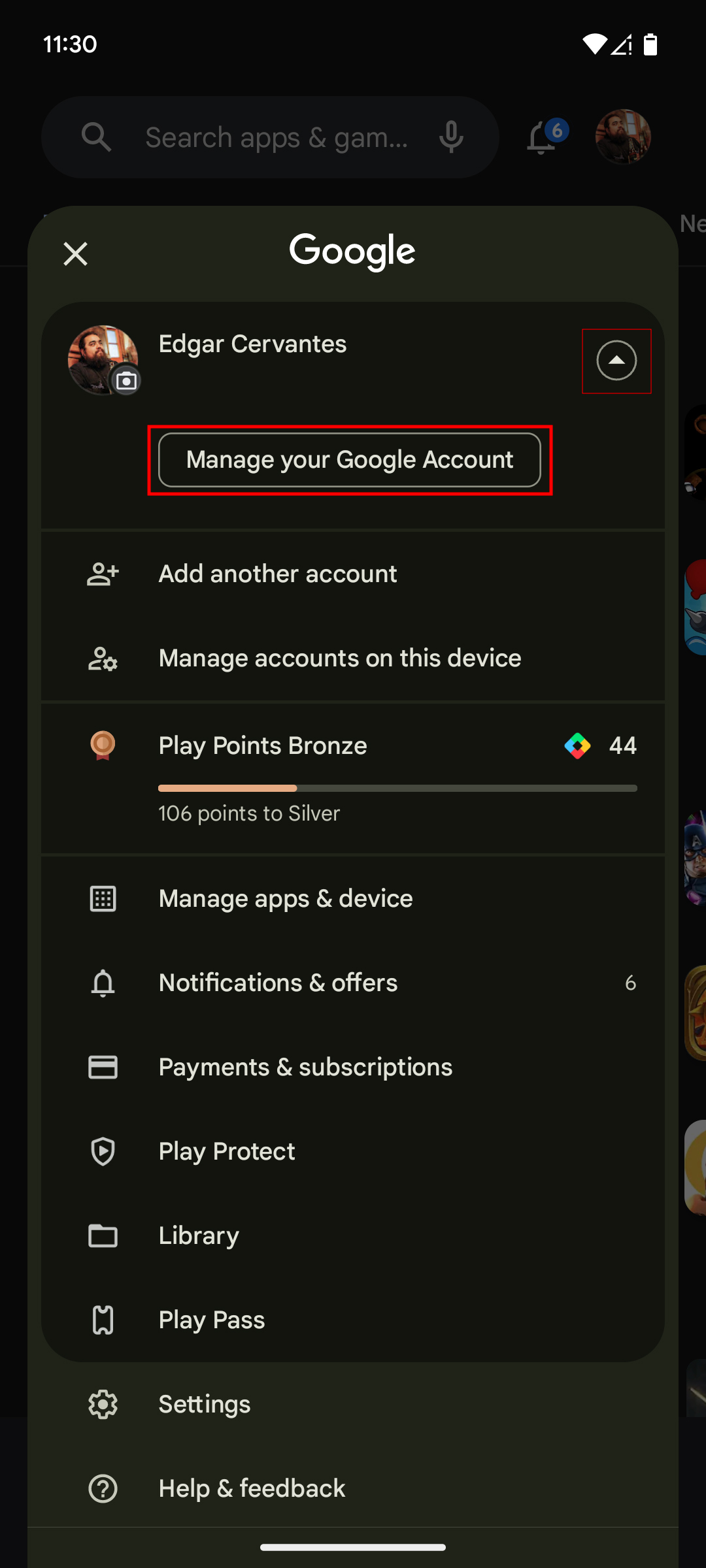 How to remove your Google Account on the Play Store (2)