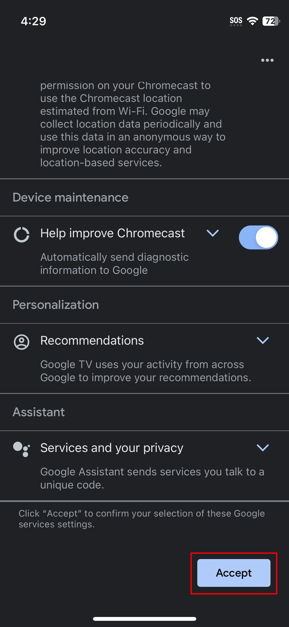 How to set up Chromecast with Google TV using an iPhone (13)