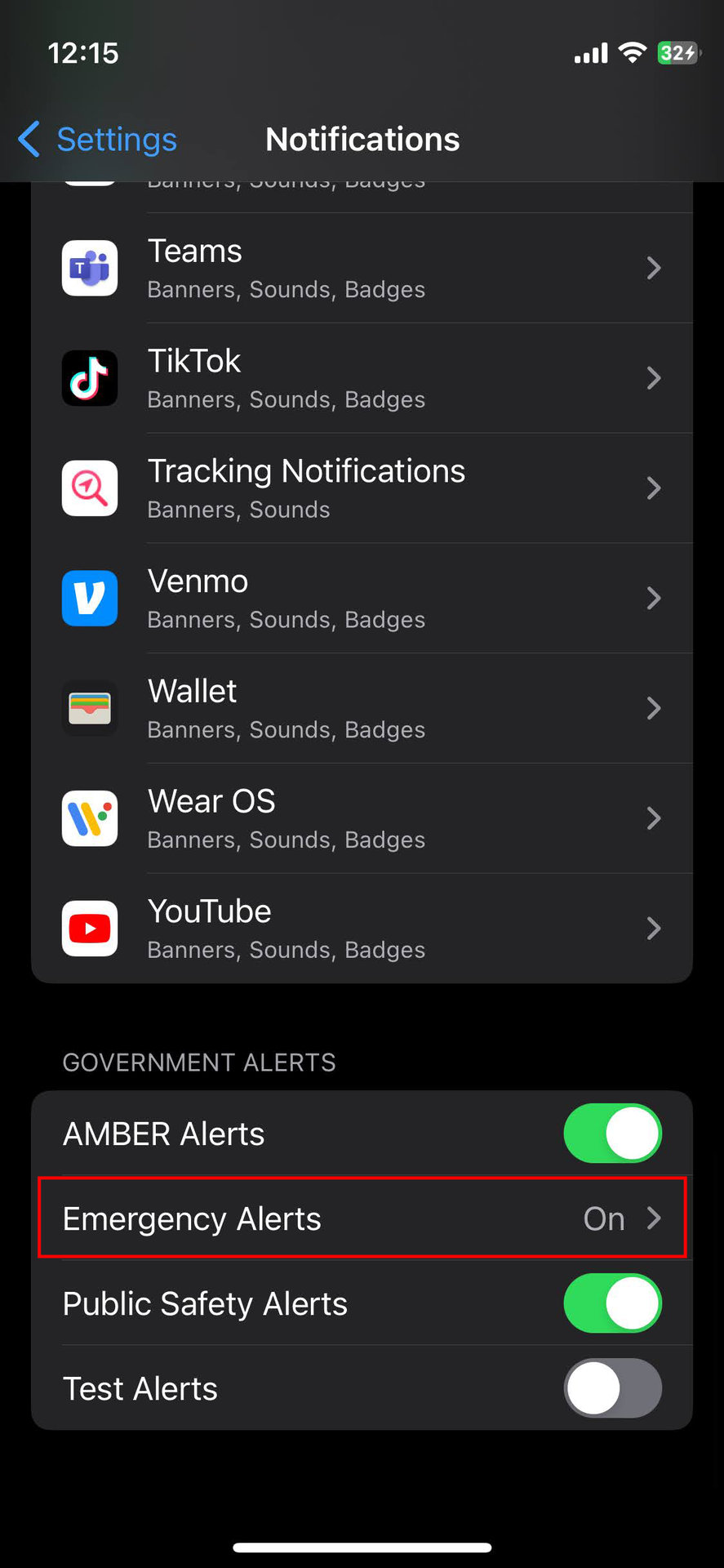 How to turn off Emergency Alerts on iPhone (2)
