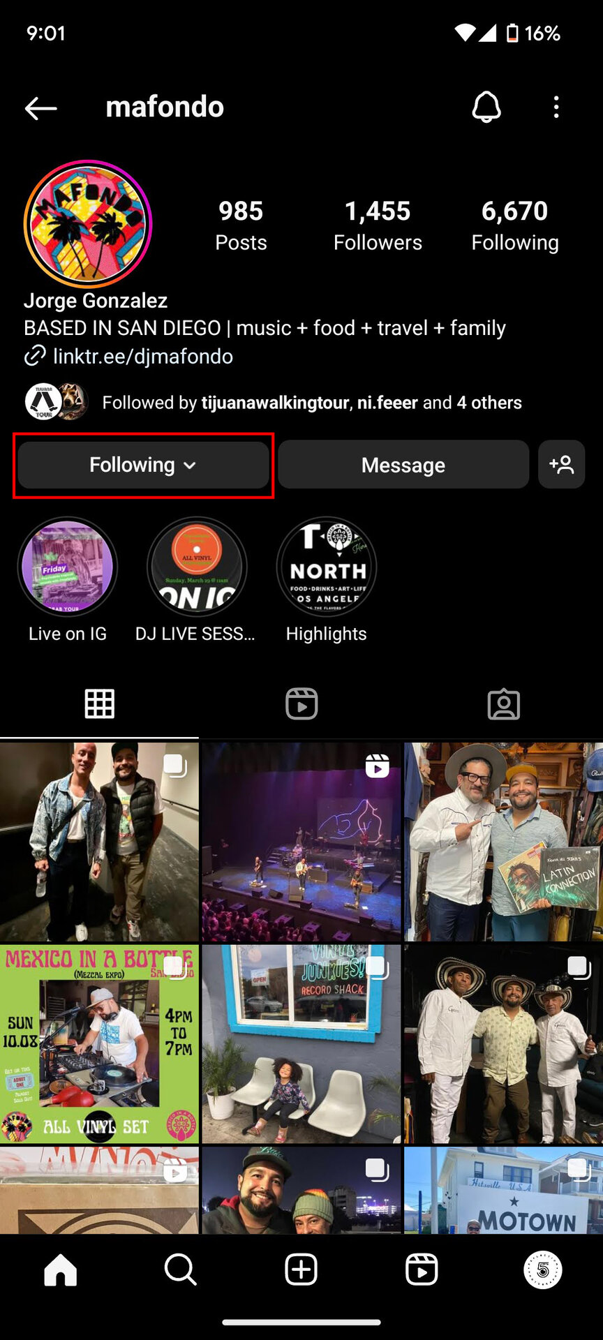 How to unmute Instagram Notes from the profile page (1)