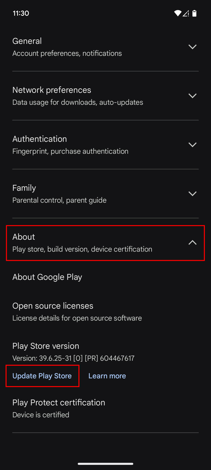 How to update the Google Play Store (3)