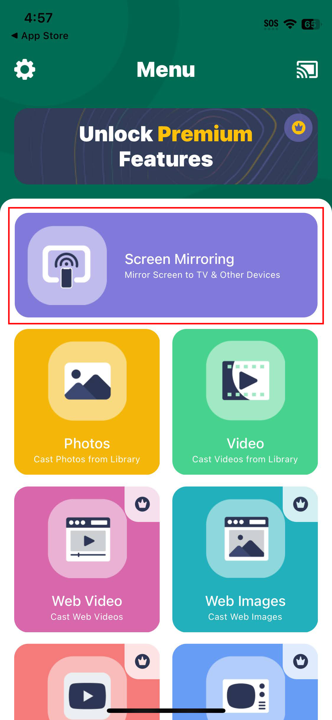 How to use Screen Mirror Smart View Cast on iPhone (1)