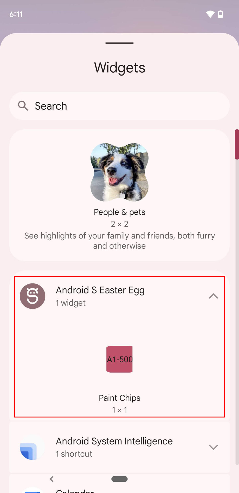 How to use the Android S Easter egg widget (2)