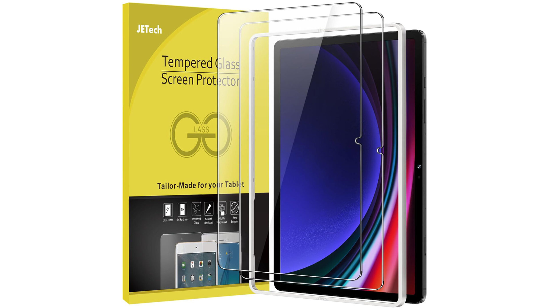 JETech Screen Protector for Samsung Galaxy Tab S9 FE