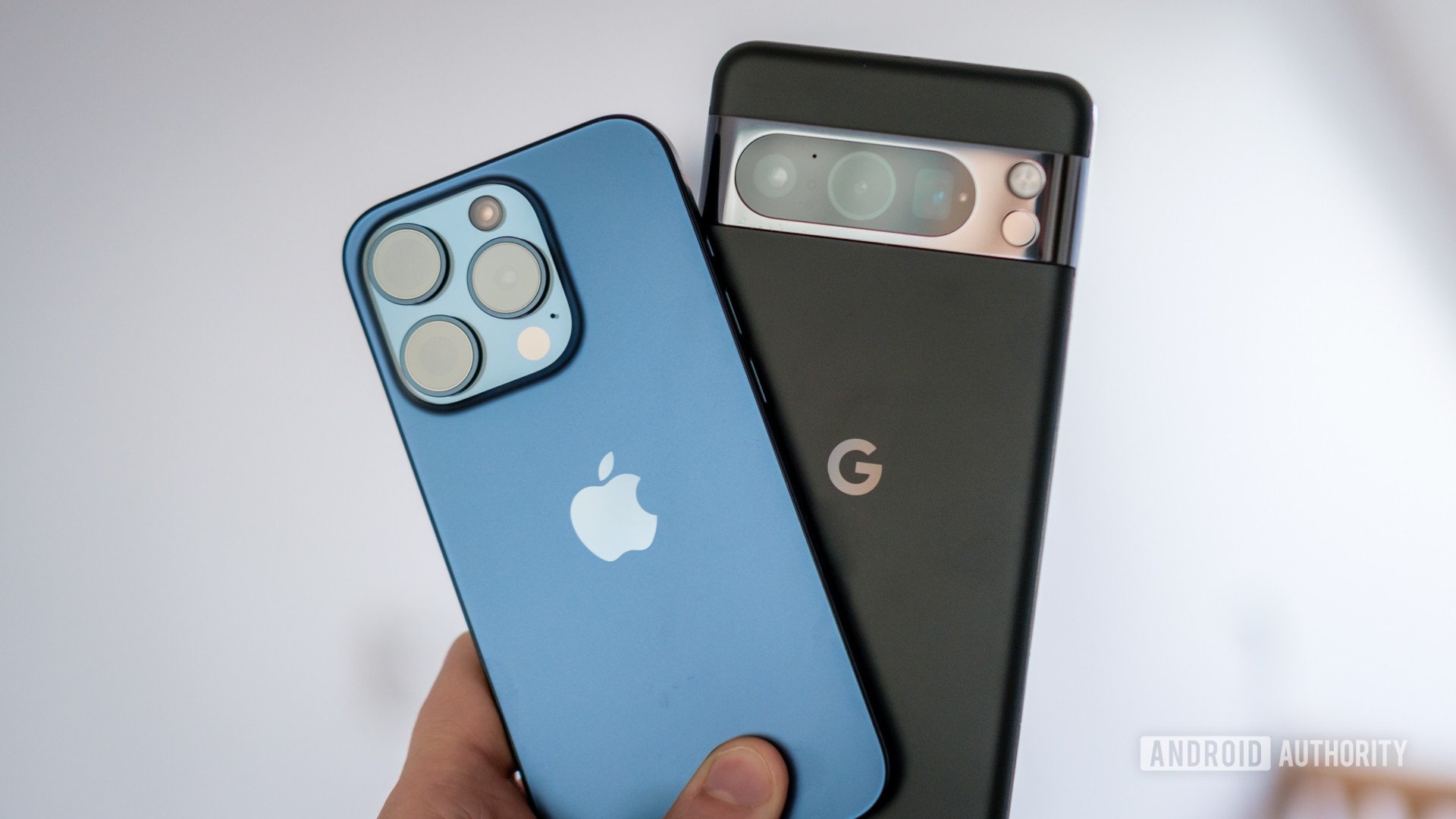 Pixel 8 Pro vs iPhone 15 Pro in hand