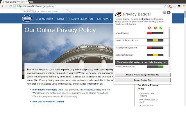 Privacy Badger for Chrome
